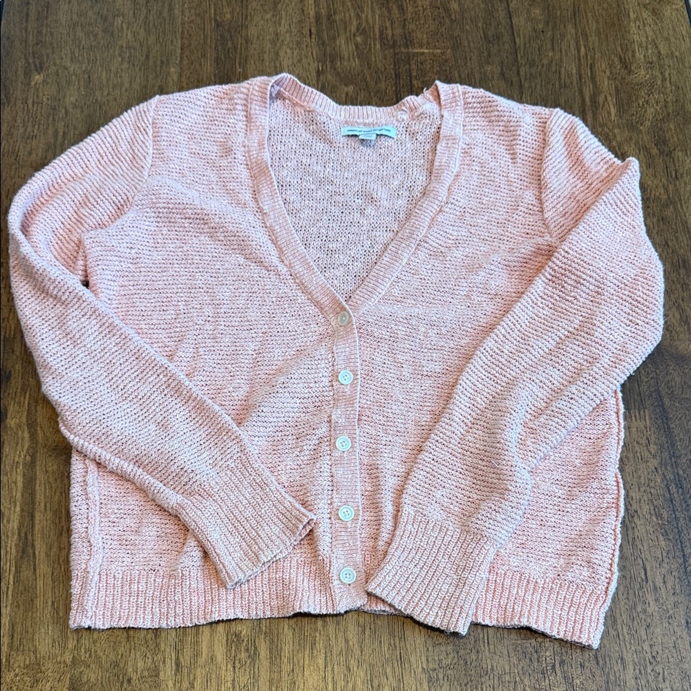 American Eagle Outfitters Light Pink Cardigan